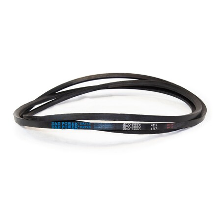 D&D SPA3550 Metric V-Belt, 3550mm Outside Length, 13 mm Top Width, 10 mm Thickness, 1 Ribs SPA3550